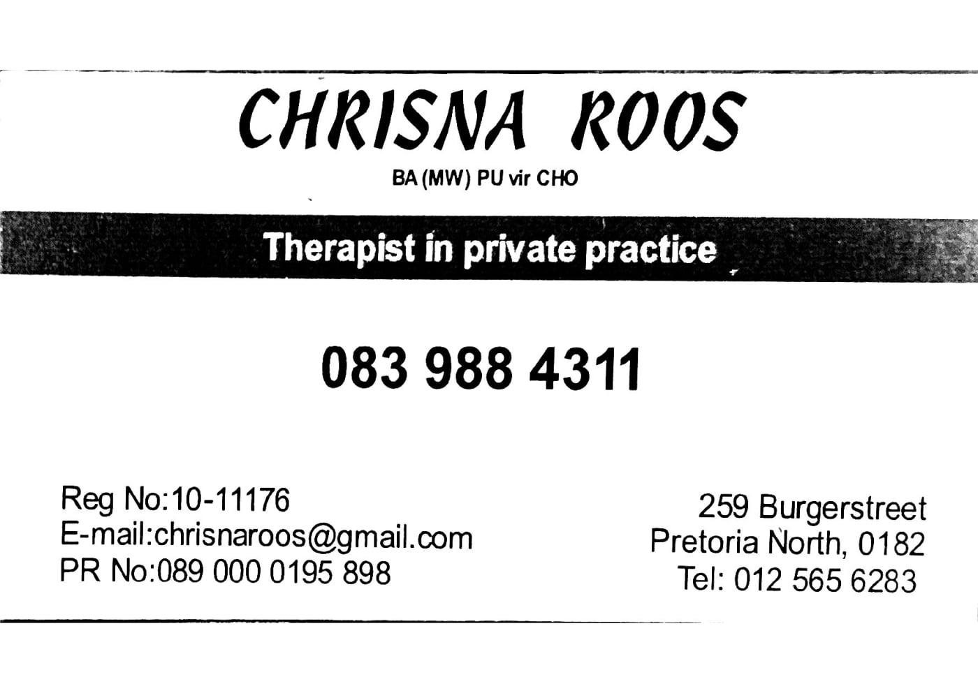 Chrisna Roos
